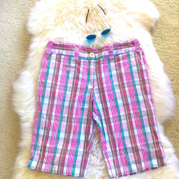 Lija Pants - LIJA GOLF WOMEN’S GOLF SHORTS WOMENS GOLF/LEISURE PLAID LIKE NEW CONDITI…